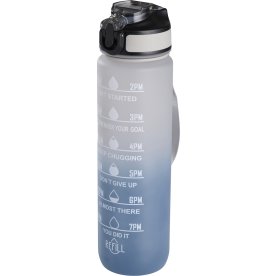 Day motivations vattenflaska, 900 ml, blå/grå