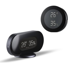 Jacob Jensen Klimatstation med sensor, svart