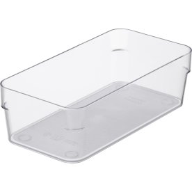 Compact Sort förvaringslåda, klar, 20x10cm