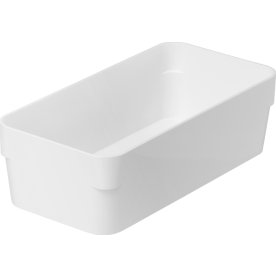 Compact Sort förvaringslåda, vit, 20x10cm
