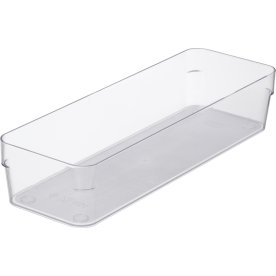 Compact Sort förvaringslåda, klar, 30x10cm