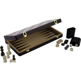 Brädspel Schack/Backgammon 30x30 cm, Hopfällbart