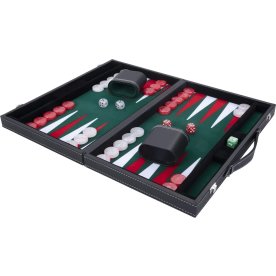 Brädspel Backgammon Set 38x23 cm, Hopfällbart