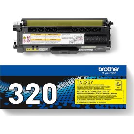 Lasertoner Brother TN320Y Gul 1500 sidor
