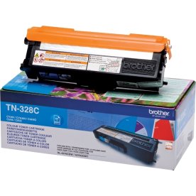 Lasertoner Brother TN328C Blå 6000 sidor