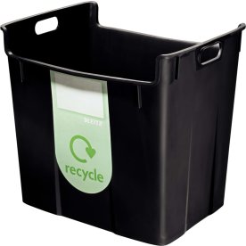 Leitz Basko 40 papperskorg, svart