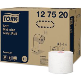 Tork T6 Premium toalettpapper, 2-lager, 27 rullar