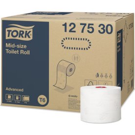 Tork T6 Advanced toalettpapper, 2-lager, 27 rullar
