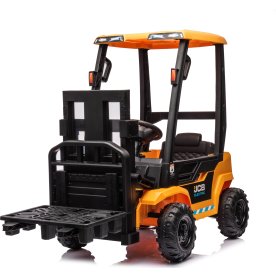 Elbil JCB gaffeltruck barnbil, 12V