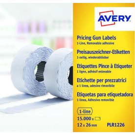 Prisetiketter för 2-raders prismärkare, utan säker