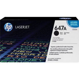 HP 647A/CE260A lasertoner, svart, 8500 s
