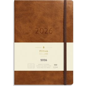 Burde 2026 Kalender, Agency Forma Deluxe, Brun