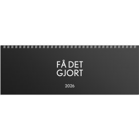 Burde 2026 Bordsalmanacka, Få det gjort