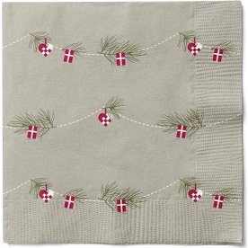 Julservetter, H33 x B33cm, 20/fp, natur