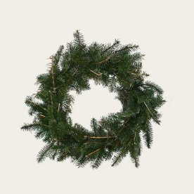 Adventskrans tunn, D 11cm, Dia. 50cm, grön