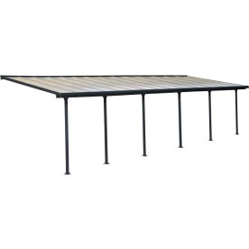Palram Canopia Feria skärmtak, 25 m2, grå