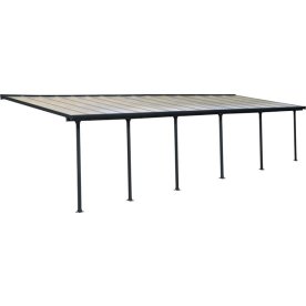 Palram Canopia Feria skärmtak, 28,5 m2, grå