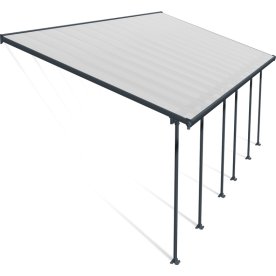 Palram Canopia Feria skärmtak, 4x8,5m, grå