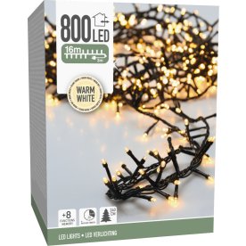 Ljusslinga m/800 LED, 16 meter, varmvit