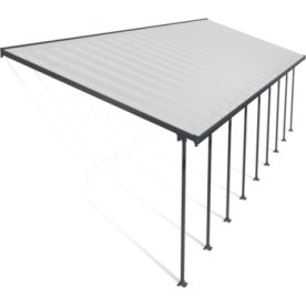 Palram Canopia Feria skärmtak, 4x12,7m, grå