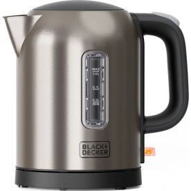 Black+decker vattenkokare 1L 2200W, borstat stål