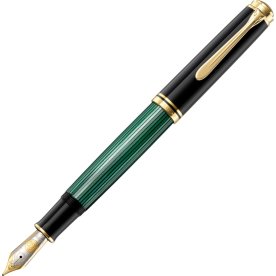 Pelikan Souverän 1000 Reservoarpenna F, svart/grön
