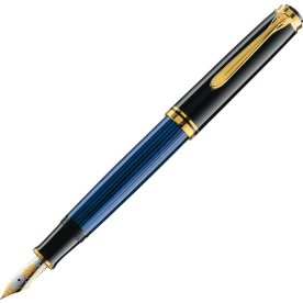 Pelikan Souverän 800 Reservoarpenna, EF, svart/blå