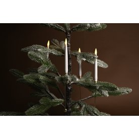 Set m/10 st LED Julgransljus, H2,8xØ1,5cm, vit
