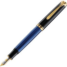 Pelikan Souverän 600 Reservoarpenna, B, svart/blå