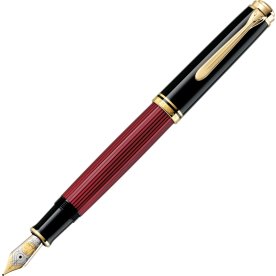 Pelikan Souverän 800 Reservoarpenna, B, svart/röd