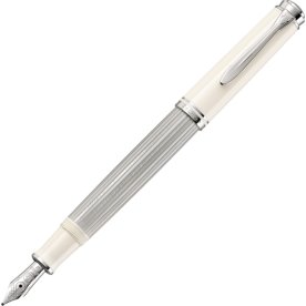 Pelikan Souverän 405 Reservoarpenna, EF, vit