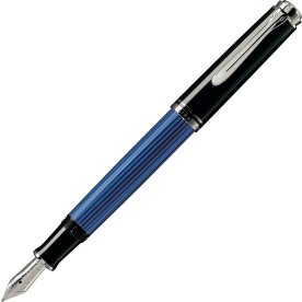Pelikan Souverän 405 Reservoarpenna, F, svart/blå