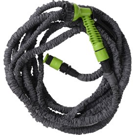 Grouw Flex Trädgårdsslang med duschpi, 7,5-22,5 m.
