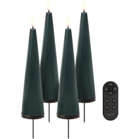 UYUNI LED Adventsljus, 4 st., m/spjut, Nordic Pine
