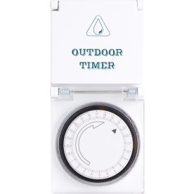 Dag Timer utomhus mekanisk, vit