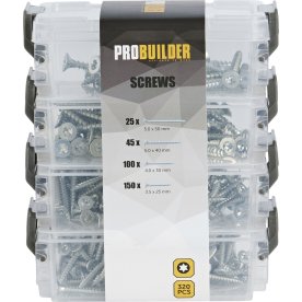 Probuilder Skruvsats för spånskivor 320 delar