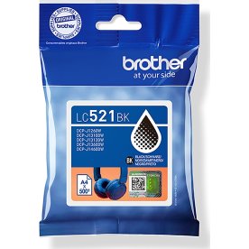 Brother LC521BK bläckpatron, svart