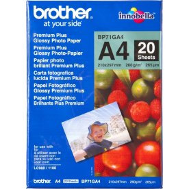 Brother Glossy Inkjet fotopapper A4 / 260 g / 20 s