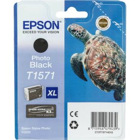 Bläckpatron Epson Nr. T1571/C13T15714010 Sv. 26 ml