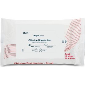 WipeClean Chlorine Disinfection Small 10 torkdukar