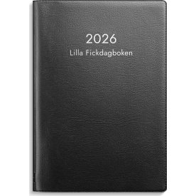 Burde 2026 Lilla Fickdagboken, Plast, Svart