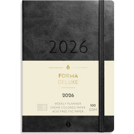 Burde 2026 Liten veckokal. Forma Deluxe ,svart