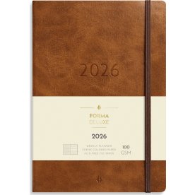 Burde 2026 Stor Veckokalender, Forma De Luxe, Brun