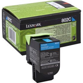 Toner Lexmark 80C20C0 Cyan 1000 sidor