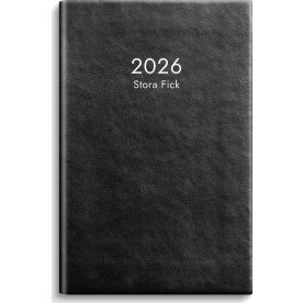 Burde 2026 Kalender, Stora Fick, Konstläder, Svart