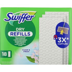 Swiffer Golvmopp Dry Refills, 18 torrdukar