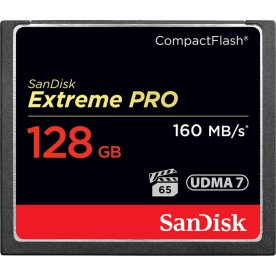 SanDisk Compact Flash Extreme Pro128 GB minneskort