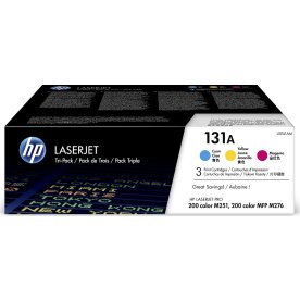 HP 131A/U0SL1AM lasertoner, flerpack CYM