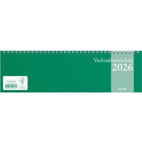 Burde 2026 Kalender, Veckoalmanackan