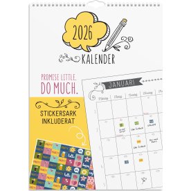 Burde 2026 Väggkalender, Doodle